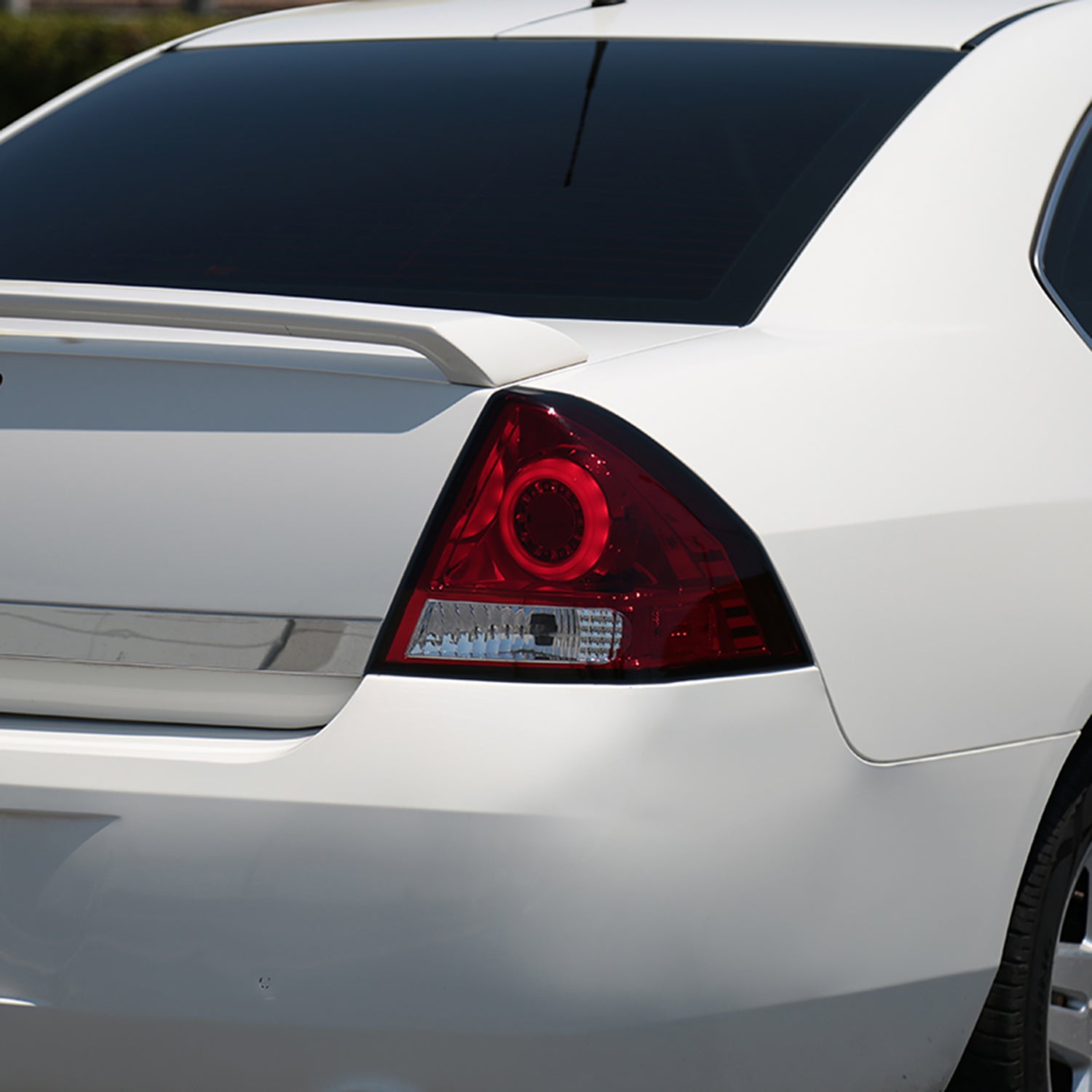 2006-2013 Chevy Impala/ 2014-2016 Impala Limited LED Tail Lights Chrome/Red Lens