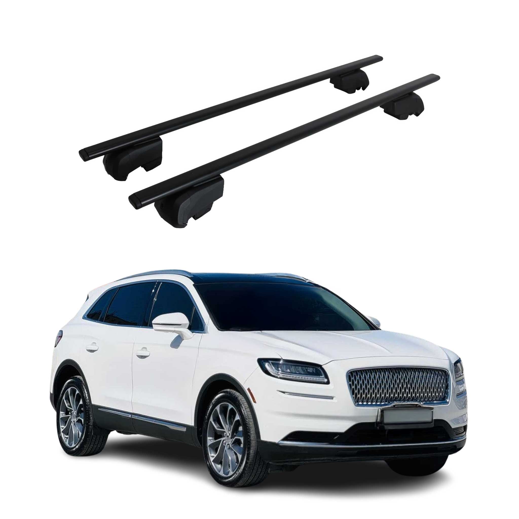 2019-2023 Lincoln Nautilus Roof Rack Cross Bars Black