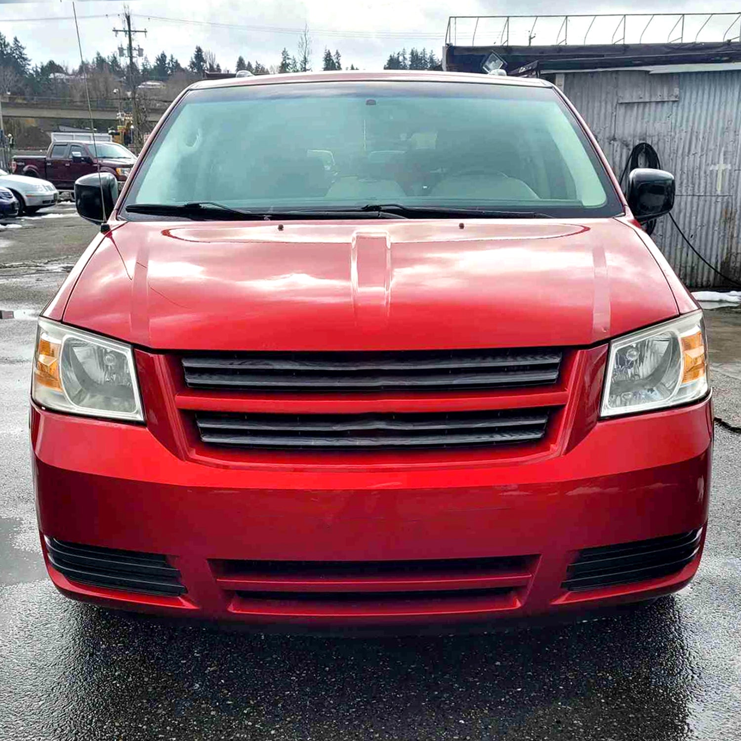 2008-2010 Dodge Grand Caravan Factory Style Headlights - Chrome/Clear Lens