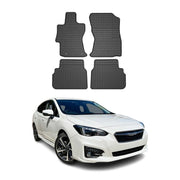 2017-2023 Subaru Impreza Floor Mats Liners Full Set All Weather Rubber Black