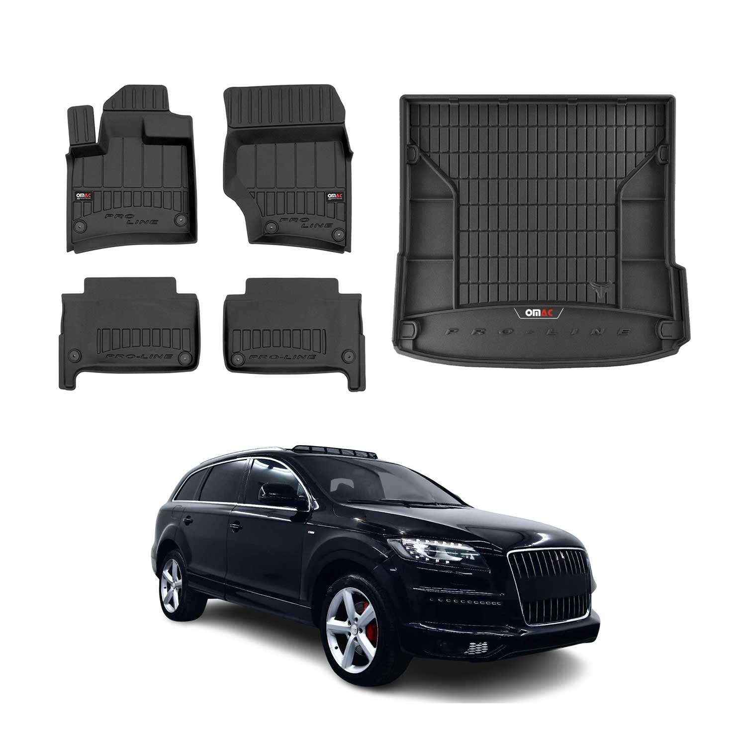 2007-2015 Audi Q7 4L OMAC Premium Floor Mats & Cargo Liners