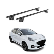 Roof Rack Cross Bars Luggage Carrier for Ford Puma 2019-2024 Alu Black 2 Pcs