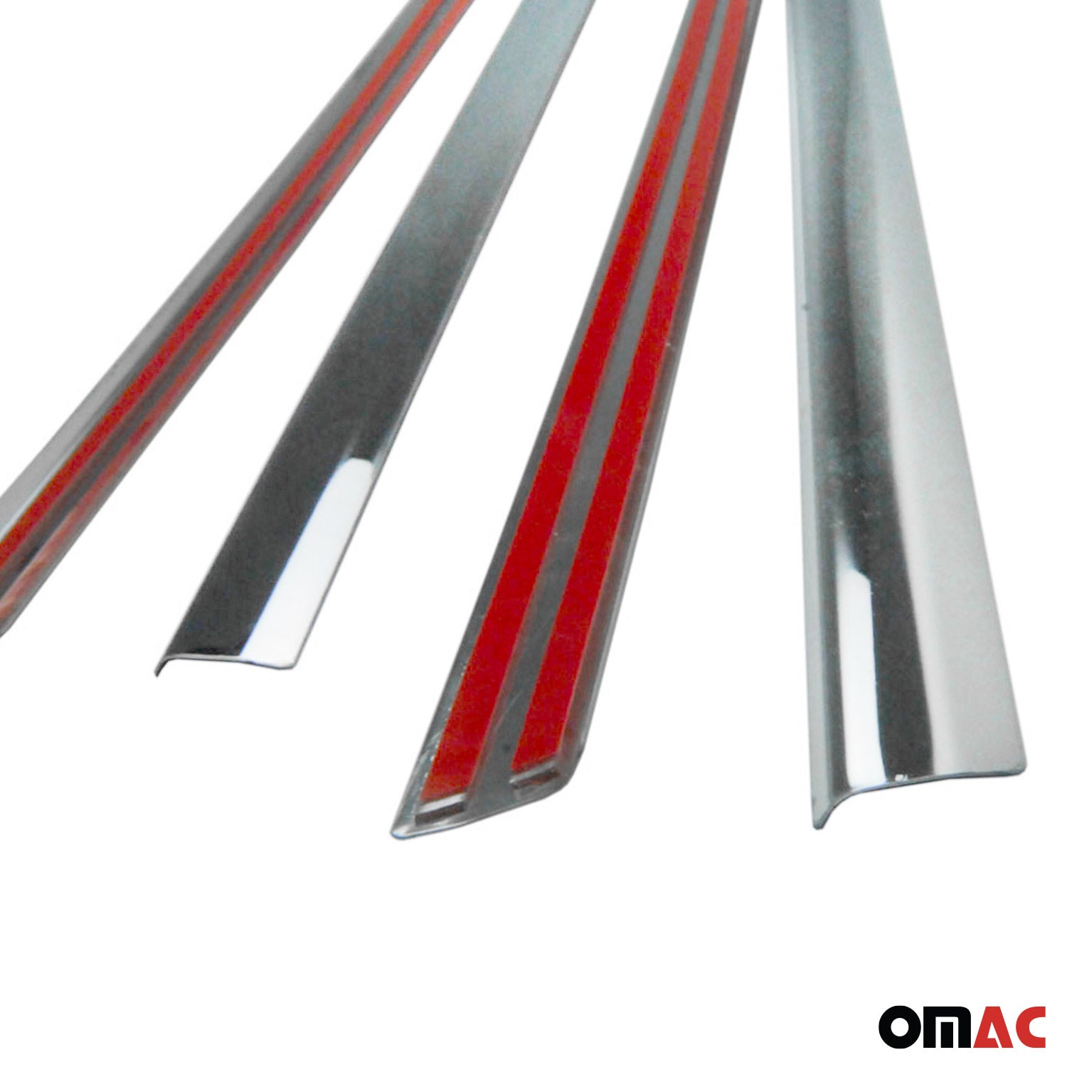 2004-2006 Mitsubishi Lancer Window Molding Trim Streamer Stainless Steel Silver 4 Pcs