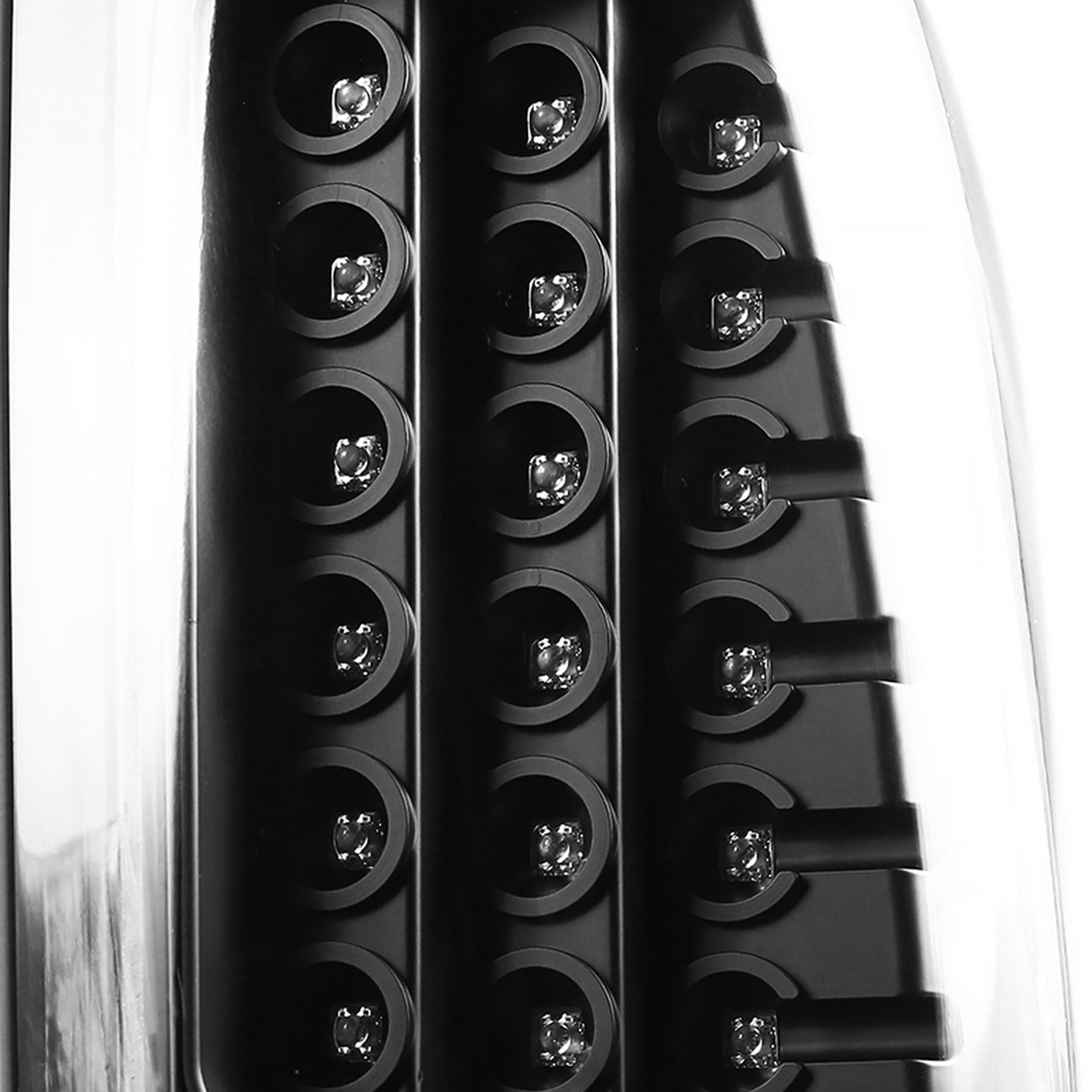 2003-2006 Chevy Silverado V2 LED Tail Lights Matte Black Housing/Clear Lens