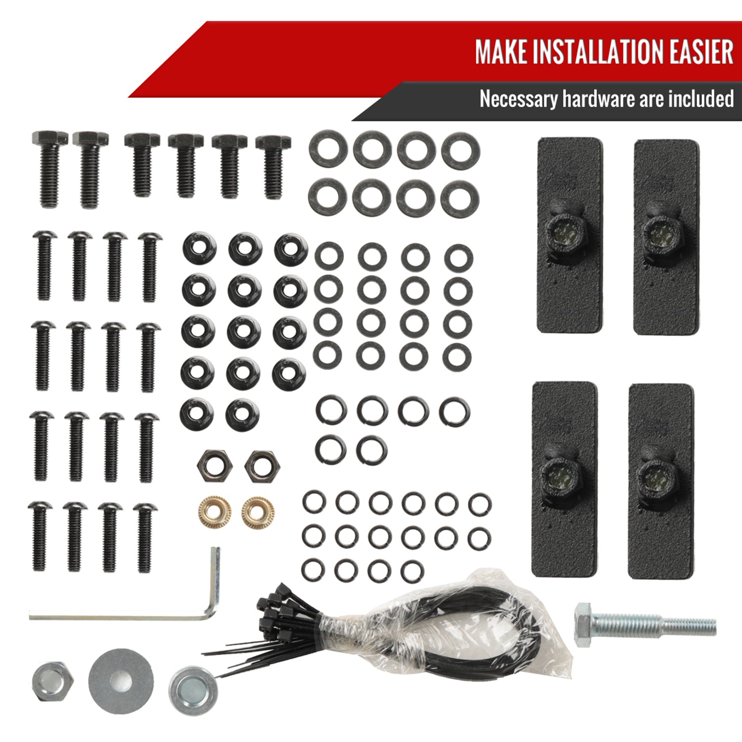 2020-2022 Jeep Gladiator JT Switchback LED Front Flat Fender Flares