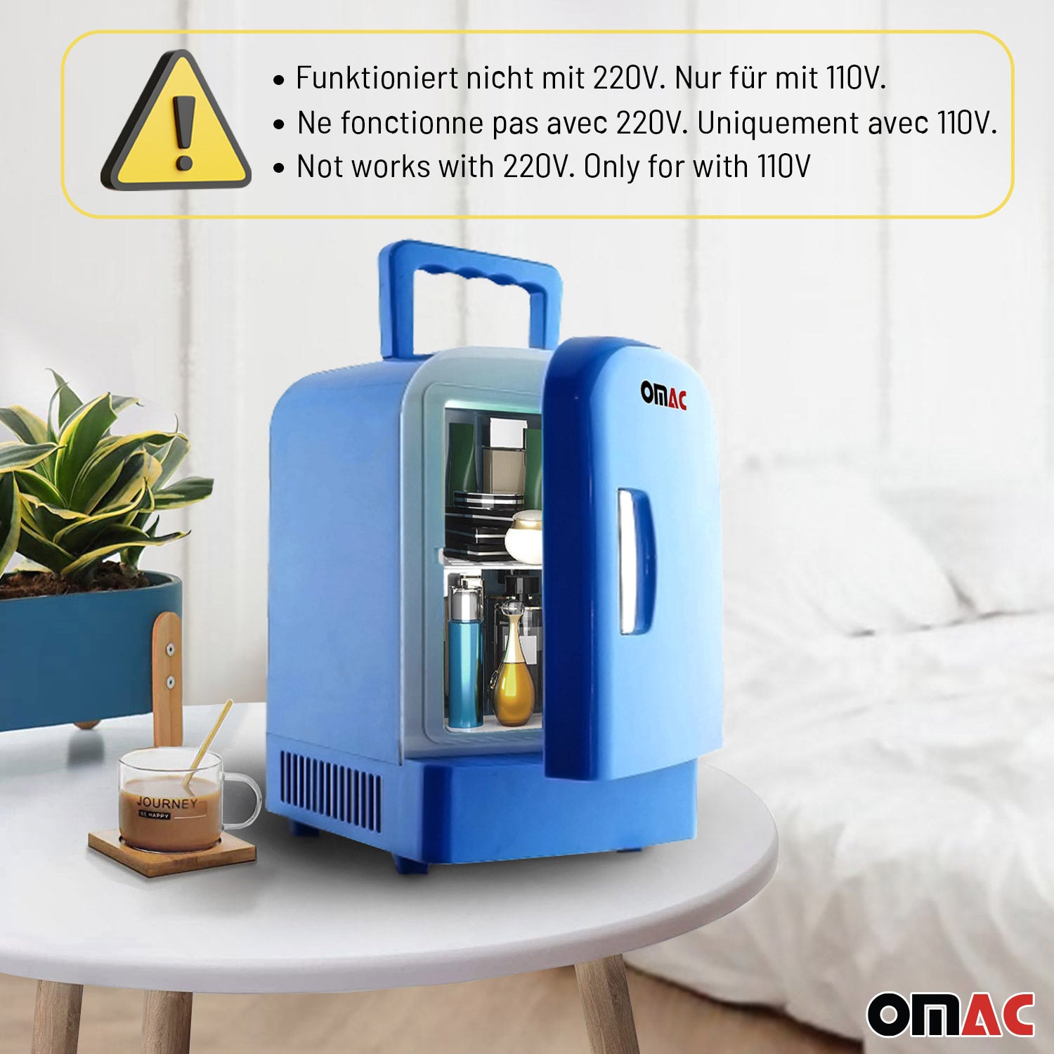 4L Portable Cooler and Warmer Car Refrigerator Outdoor 12V Mini Camping Fridge