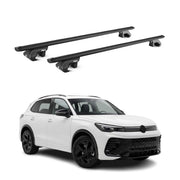 Roof Rack Cross Bars Carrier for Volkswagen Tiguan 3.gen 2024-2026 Black 2Pcs