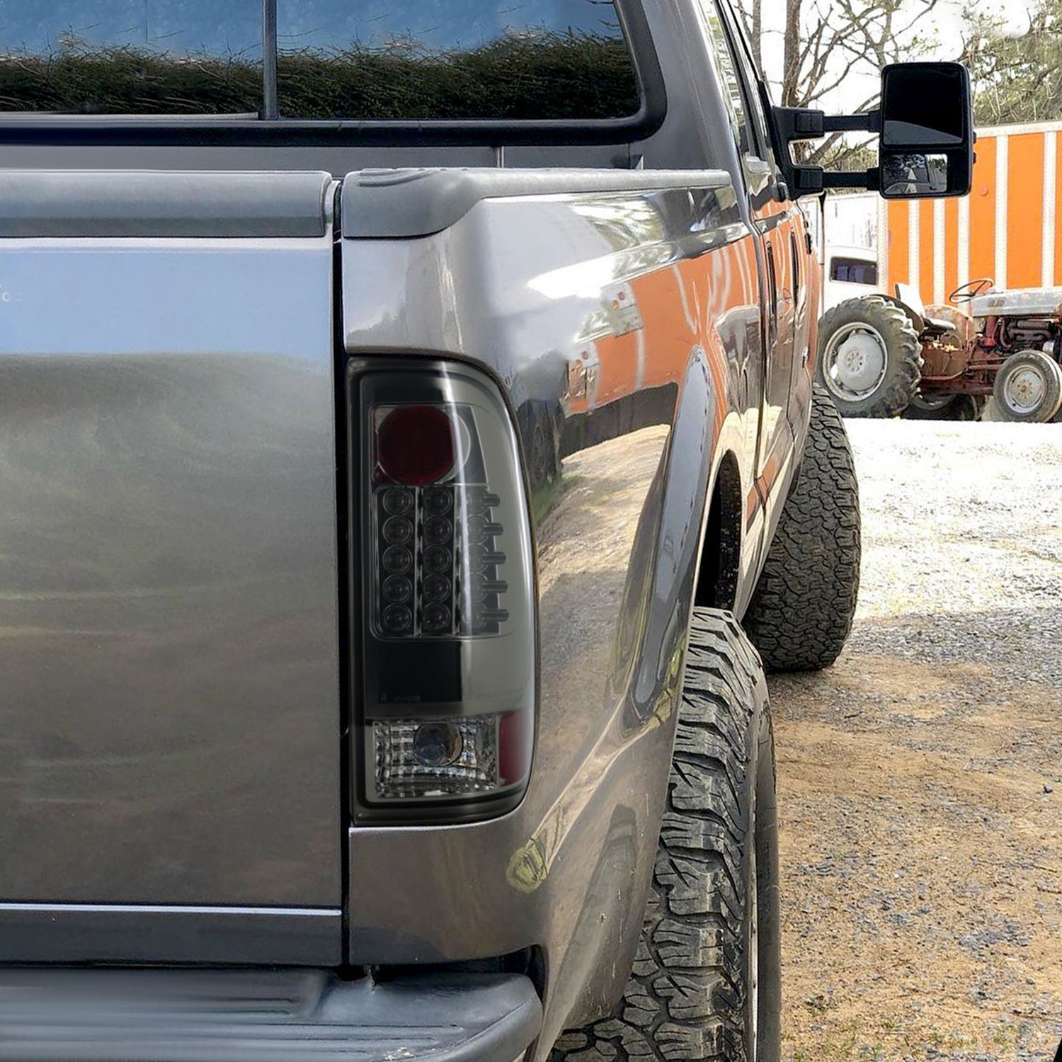 1997-2007 Ford F-150/F-250/350/450/550 Styleside LED Tail Lights Chrome/Smoke