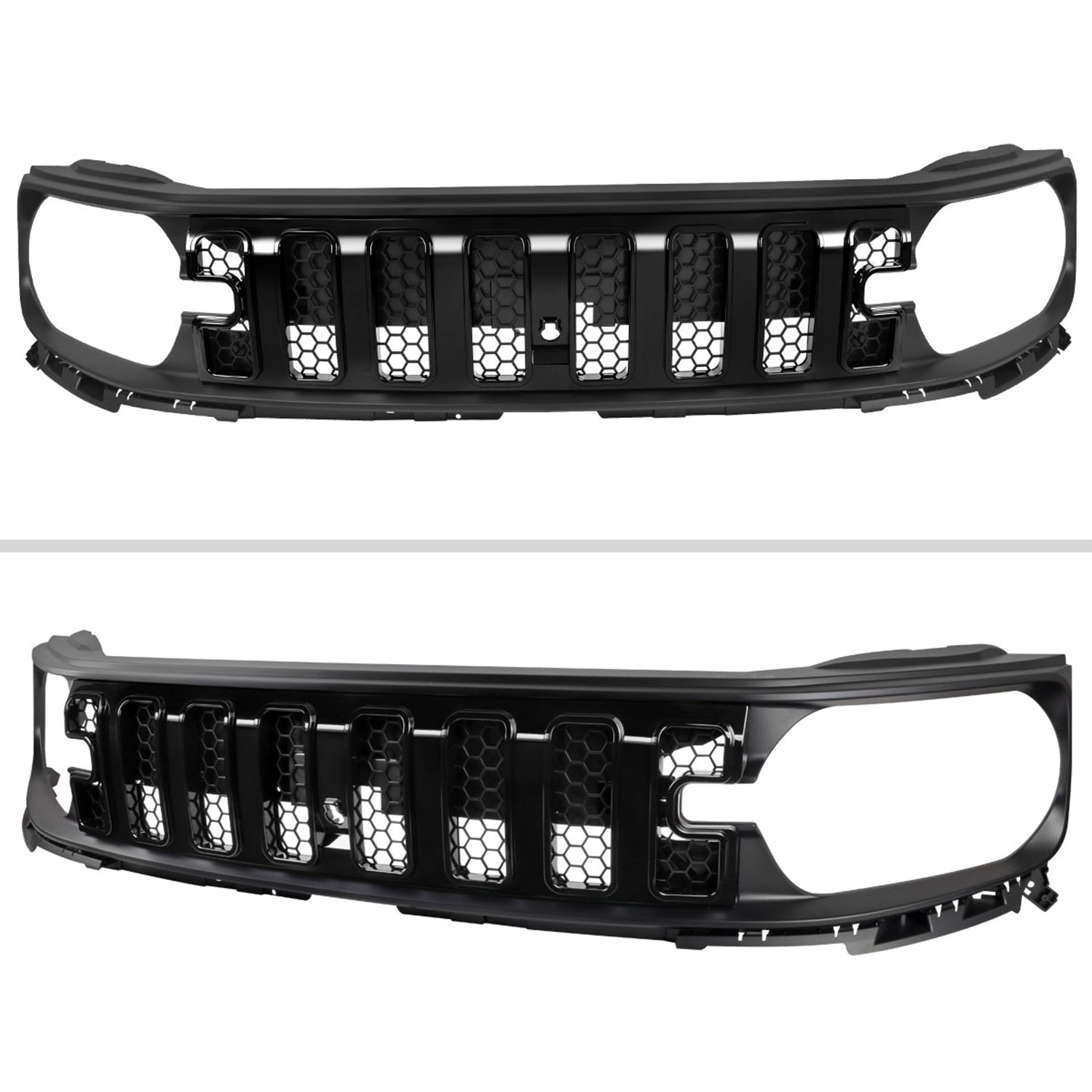 2021-2023 Ford Bronco Sport Glossy Black Mesh Hood Replacement Grille