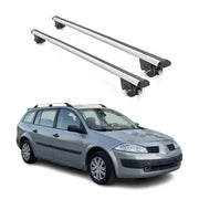 2003-2008 Renault Megane 2 Grand Tour Roof Rack Cross Bars Silver