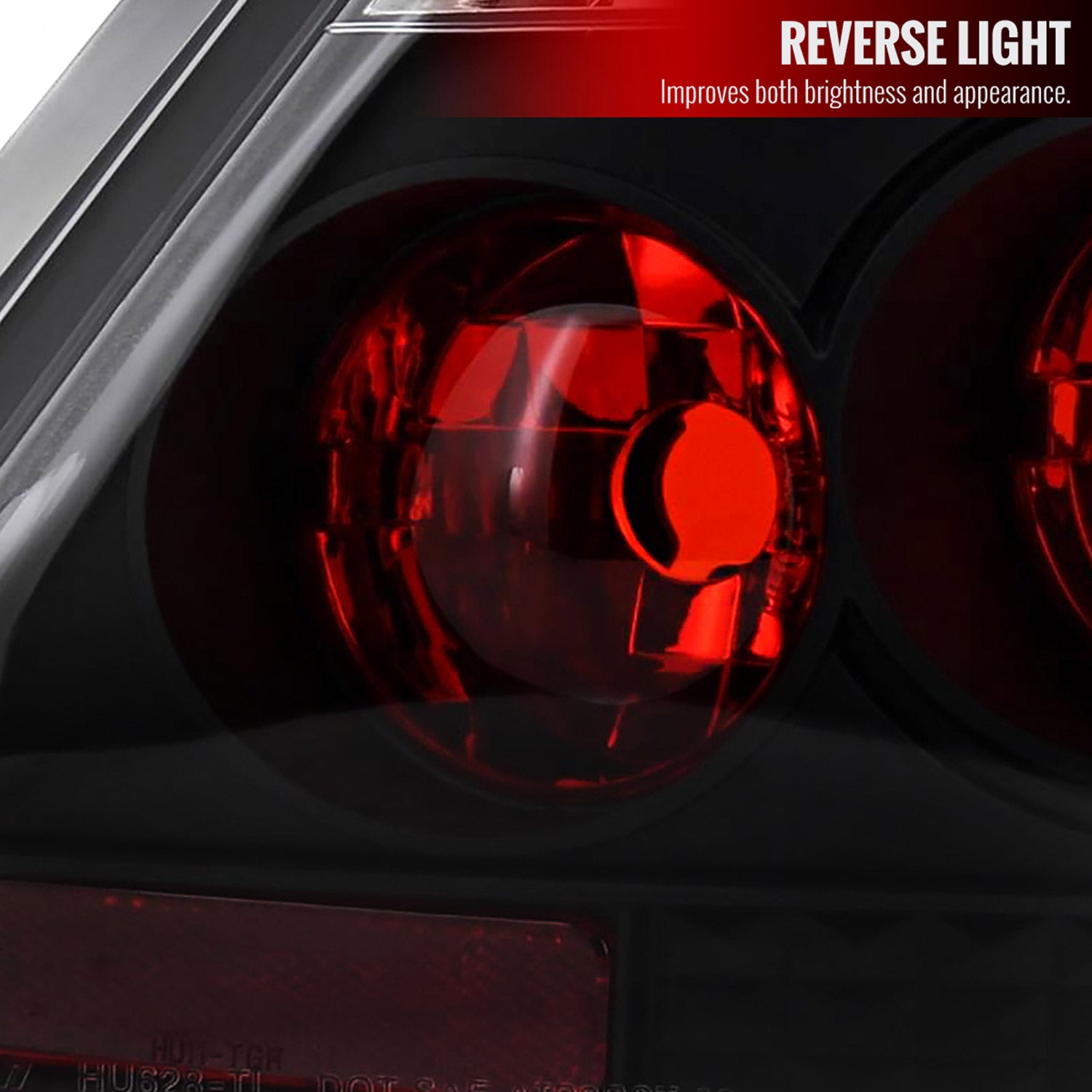 2004-2010 Scion tC Tail Lights Matte Black Housing/Clear Lens