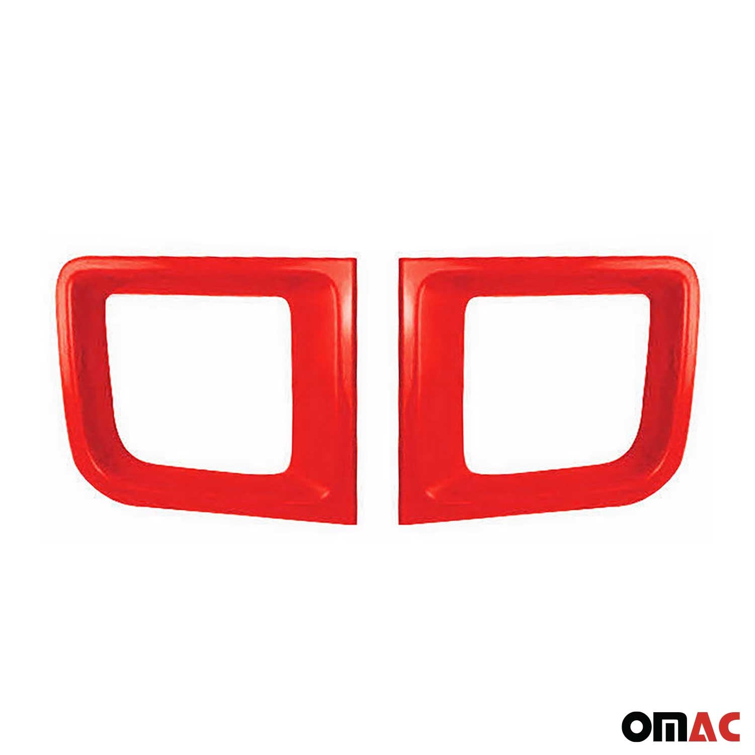 2015-2018 Jeep Renegade Front Bumper Grill Trim Molding ABS Red 2Pcs