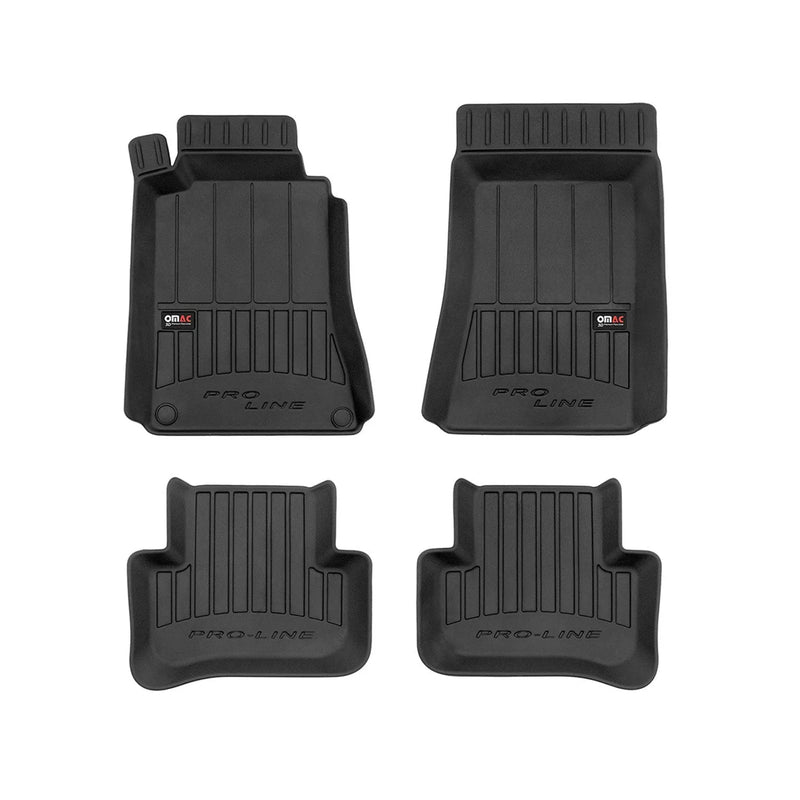 2001-2009 Mercedes C Class W203 Sedan Premium Floor Mats Liners Full Set All Weather Heavy Duty Black