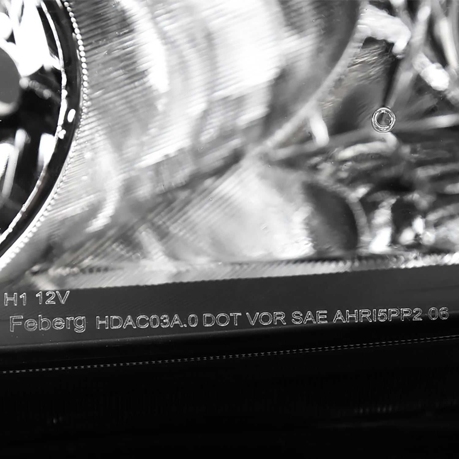 2003-2007 Honda Accord Retro Projector Headlights Amber Reflectors Matt Black