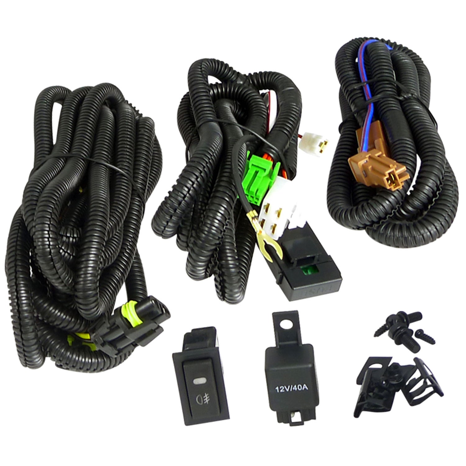 2008-2012 Nissan Altima Coupe H11 Fog Lights Kit Switch &Wiring Harness Chrome