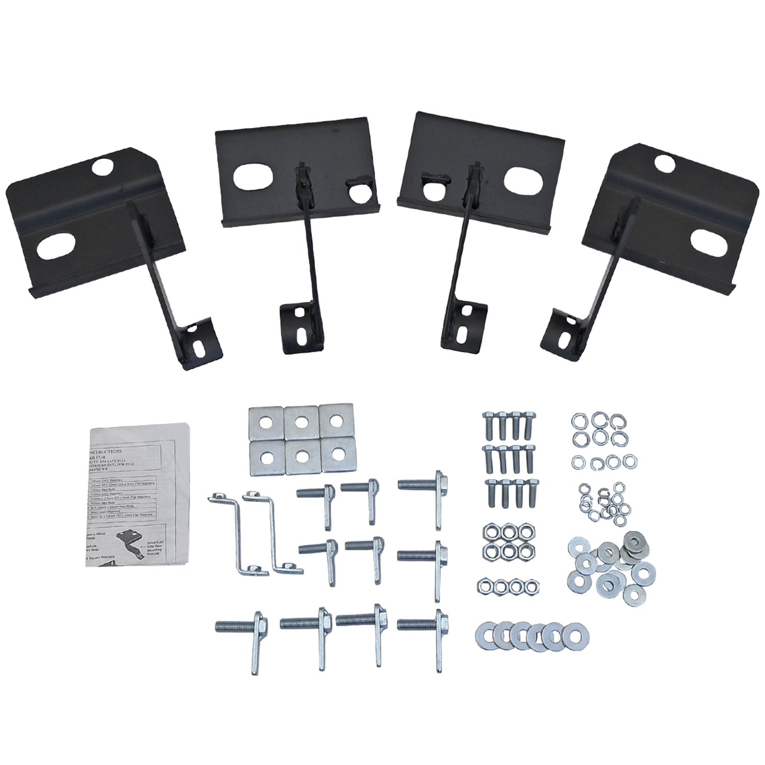 2007-2014 GMC Arcadia/Enclave/Outlook/ Chevy Traverse 3" Side Step Nerf Bars