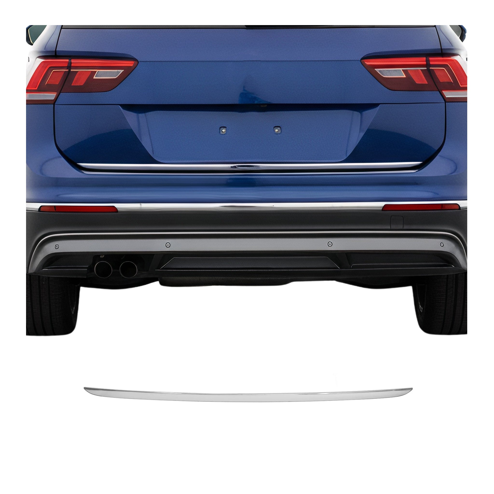 2018-2024 VW Tiguan Rear Trunk Molding Trim Stainless Steel Silver 1Pc