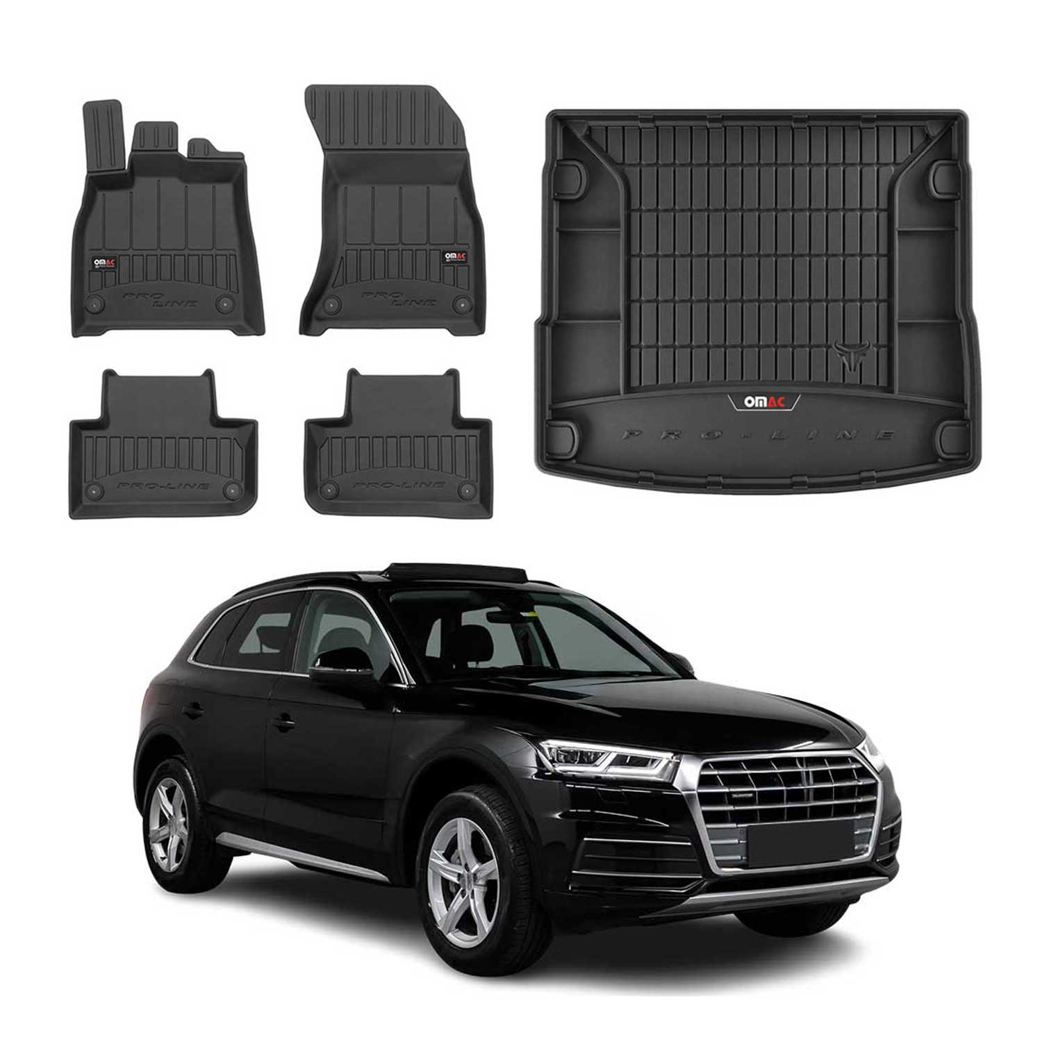 2018-2024 Audi Q5 OMAC Premium Floor Mats + Cargo Liners