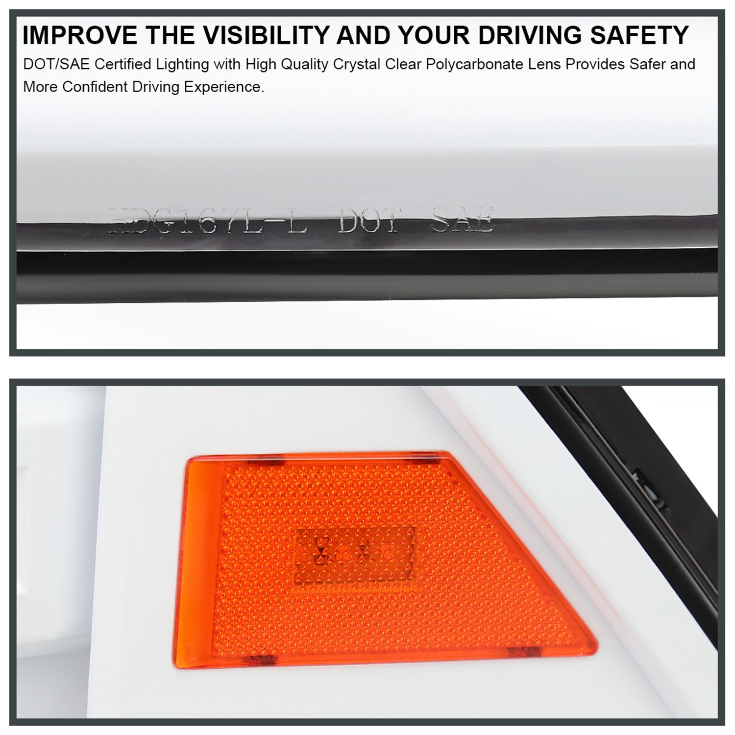 2009-2018 Dodge RAM 1500 RAM 2500 3500 Full LED Headlights White Housing