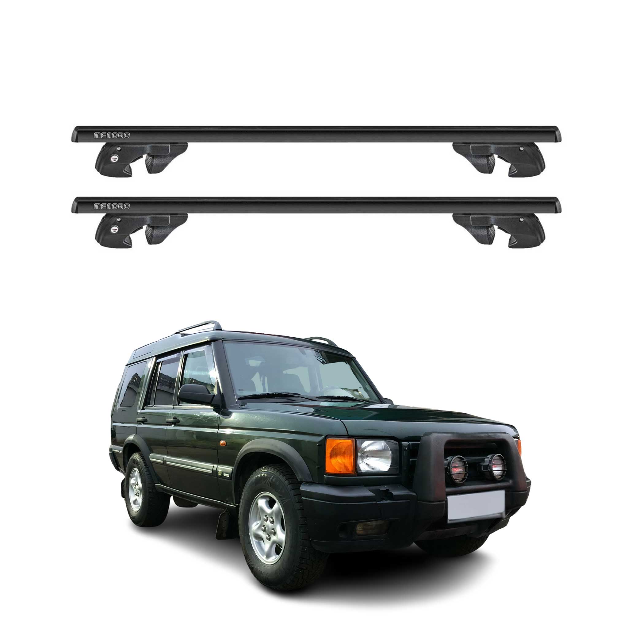 1998-2002 Land Rover Discovery Roof Rack Cross Bars Black