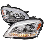 2009-2011 Mercedes Benz W164 ML-Class LED Sequetial Signal Headlights Chrome