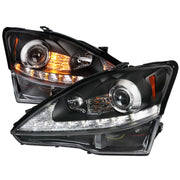 2006-2010 Lexus IS250/IS350 LED Light Projector Headlights Turn Signals Black