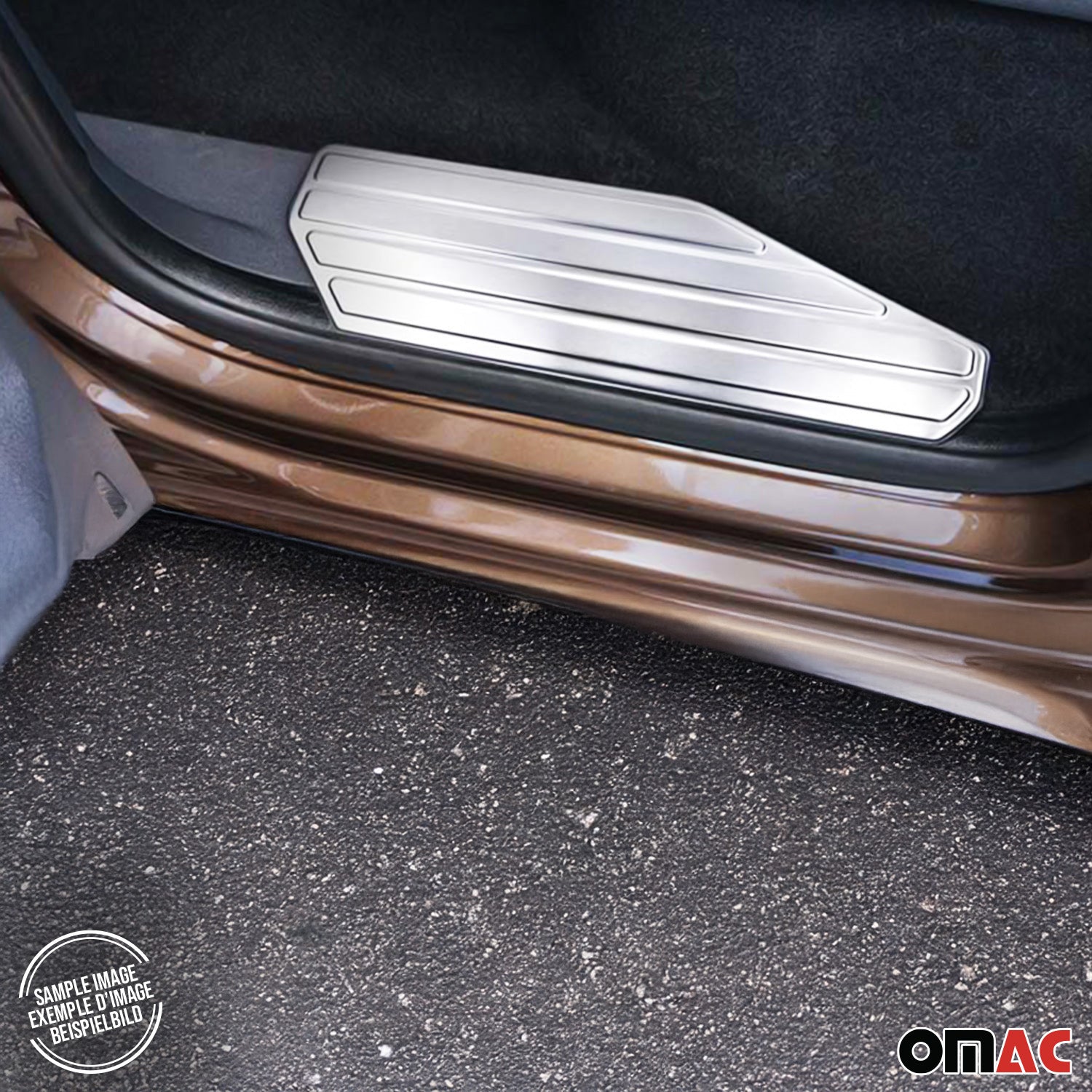 2010-2020 VW Amarok Door Sill Scuff Plate Scratch Protector Stainless Steel Brushed