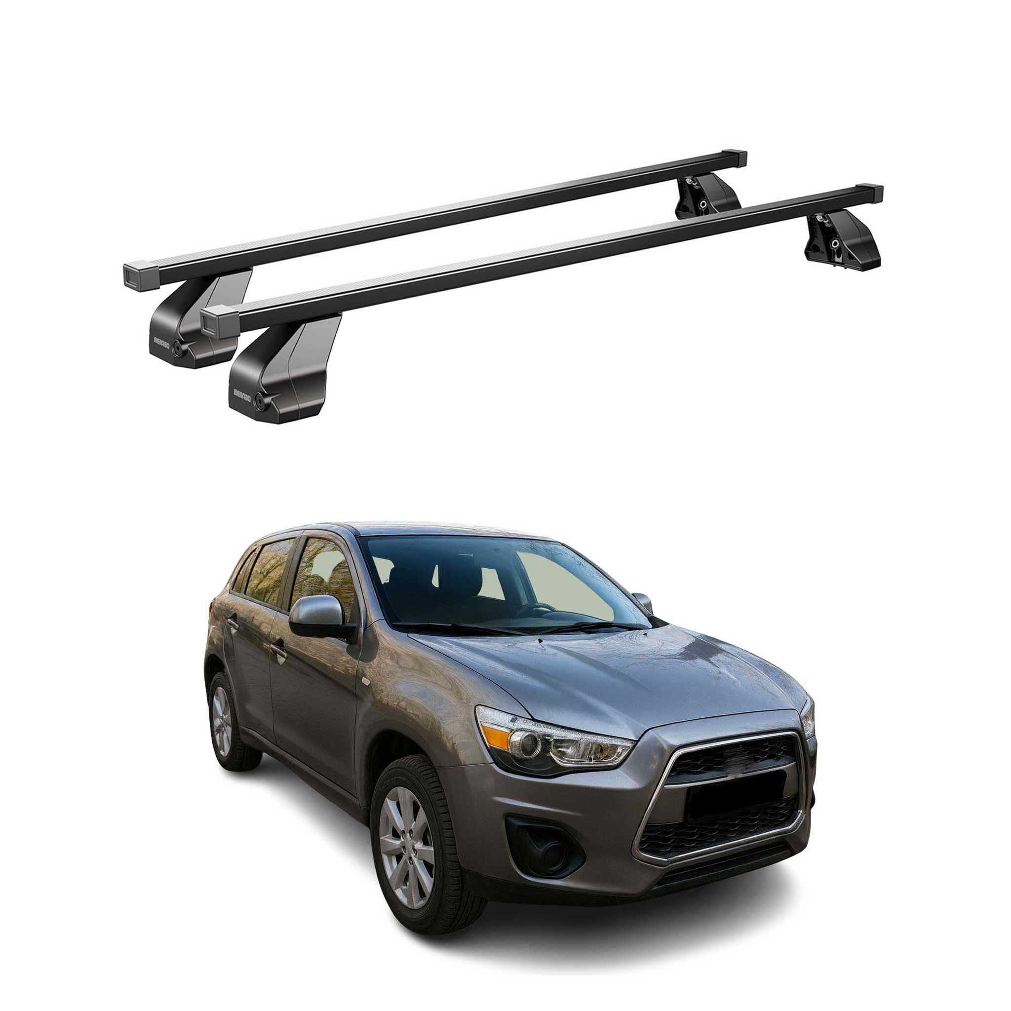 2011-2024 Mitsubishi Outlander Sport Roof Rack Cross Bars Black