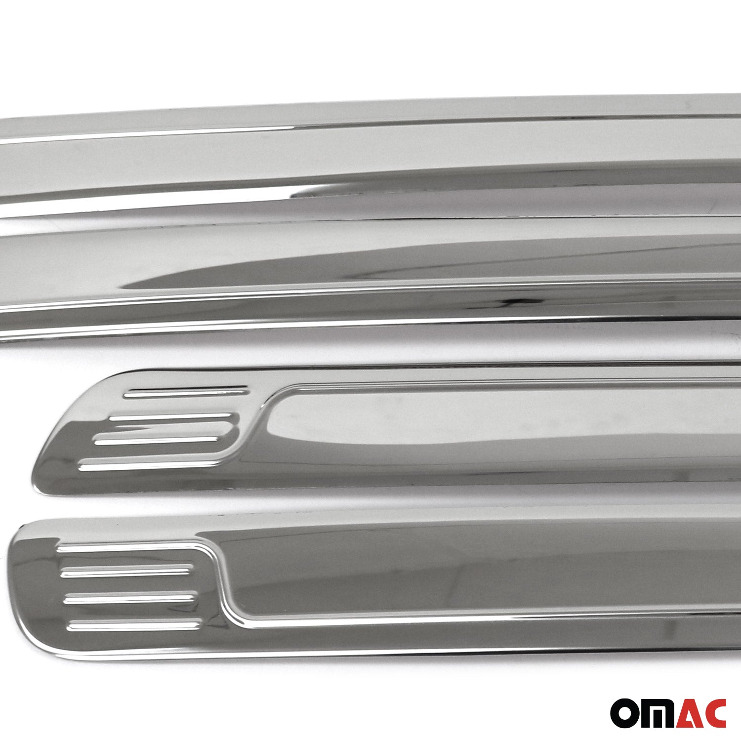 2005-2021 Nissan Frontier Side Door Molding Trim Stainless Steel Silver 4x