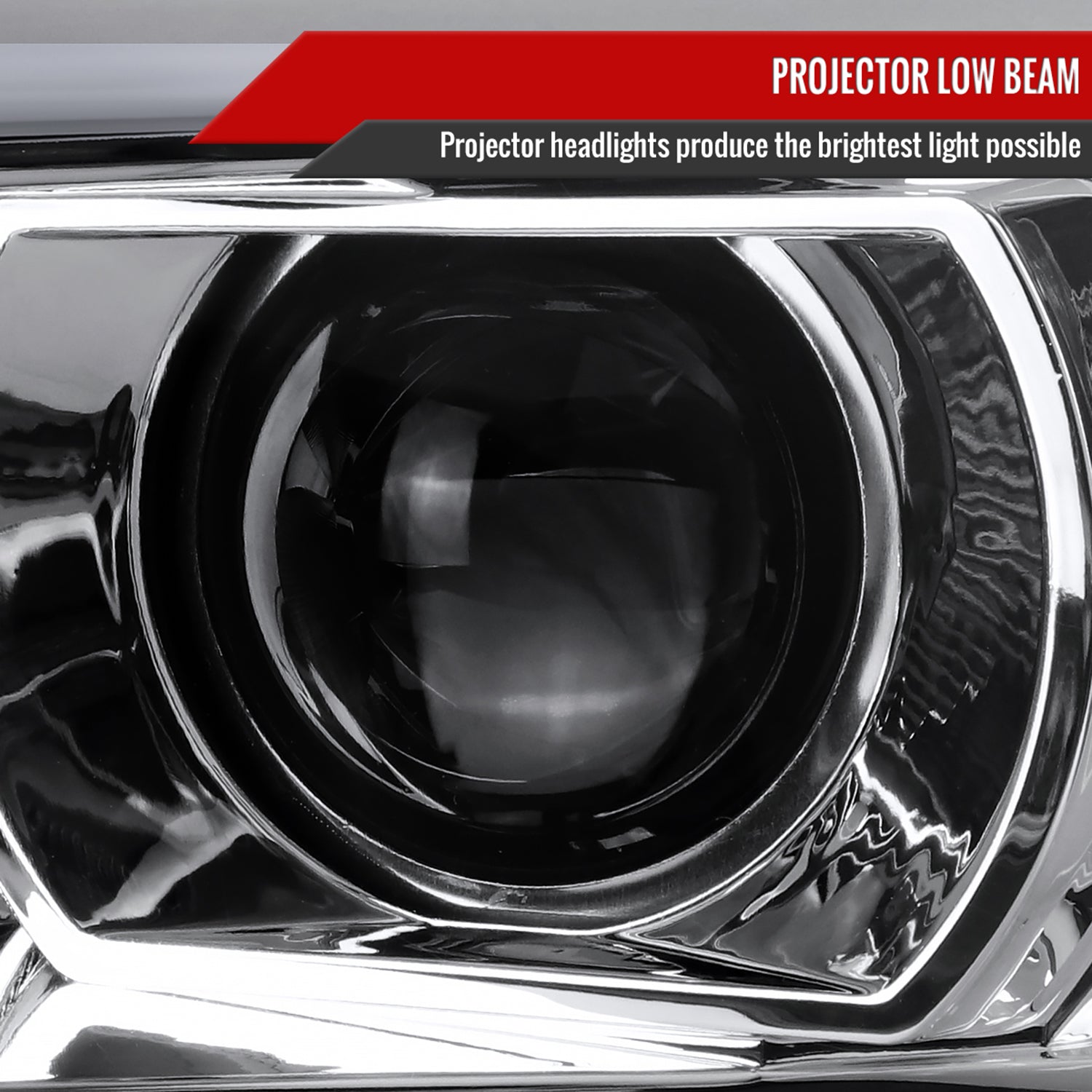 2007-2013 Toyota Tundra/ 2008-2017 Sequoia LED C-Bar Projector Headlights Chrome