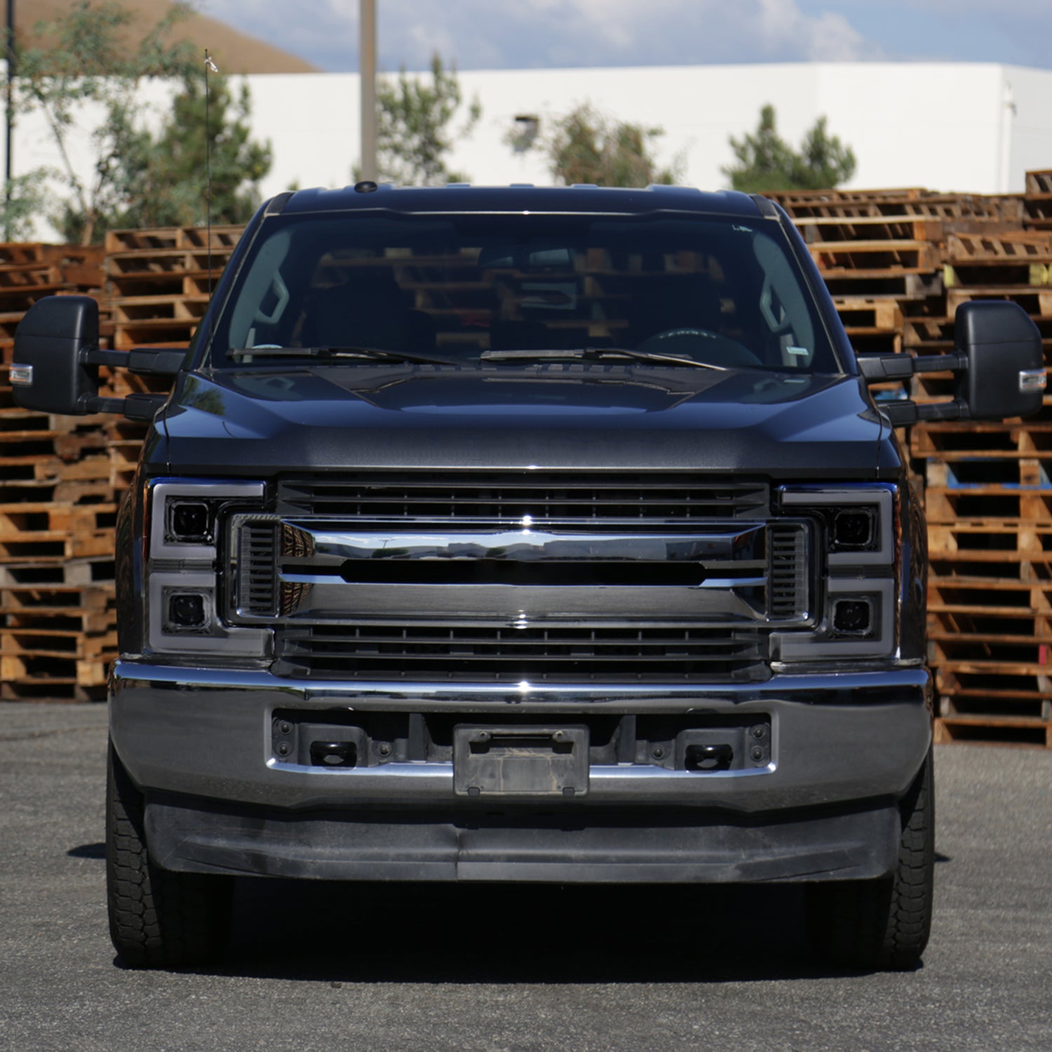 2017-2019 Ford F-250 F-350 F-450 F-550 LED C-Bar Headlights Signal Smoke