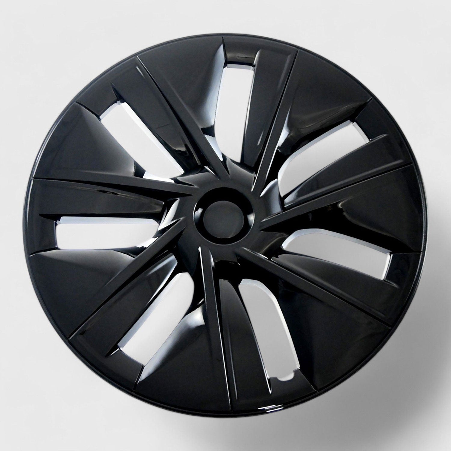 2020-2024 Tesla Y Wheel Cover Hubcaps Set Gloss Black 4Pcs ABS Plastic