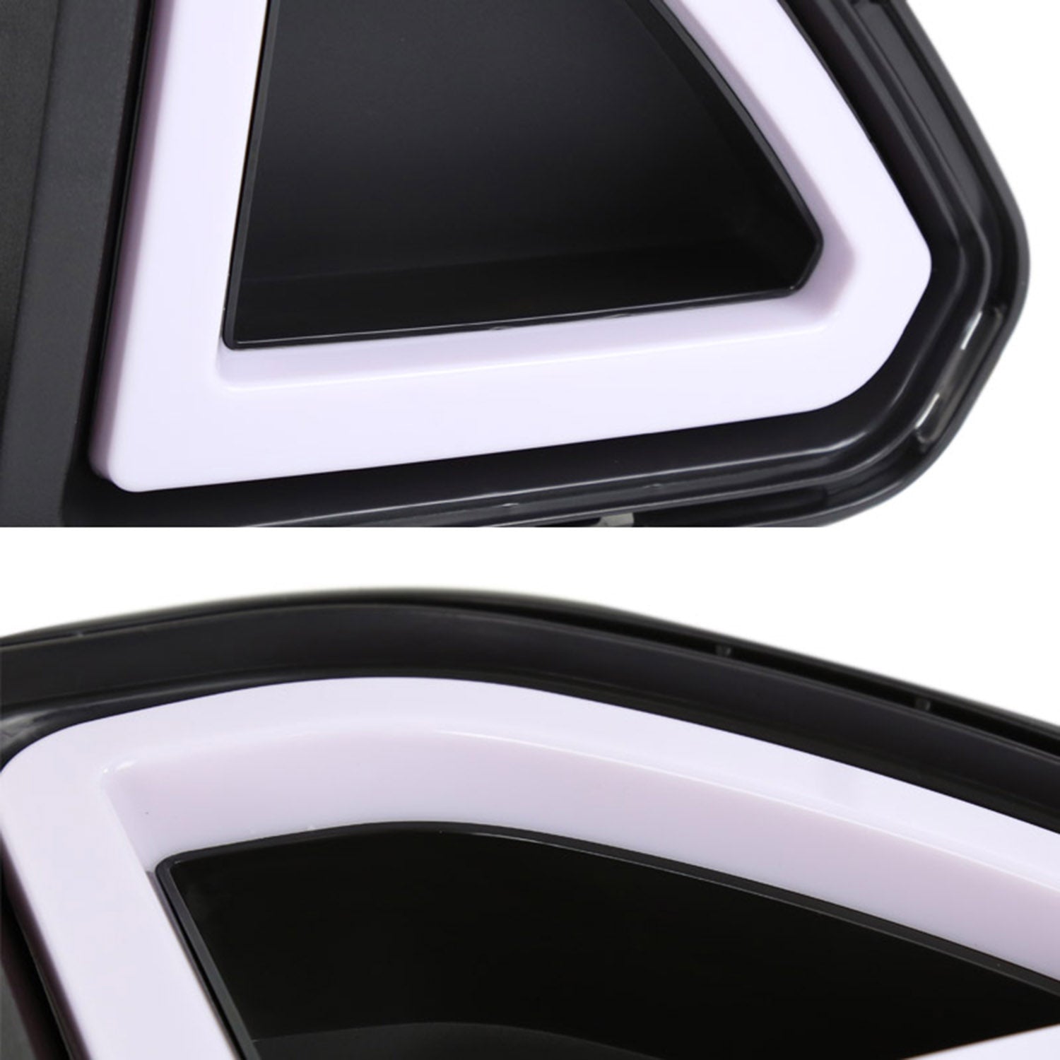 2015-2017 Ford Mustang Black ABS Mesh Grille w/ Dual Integrated LED Bar