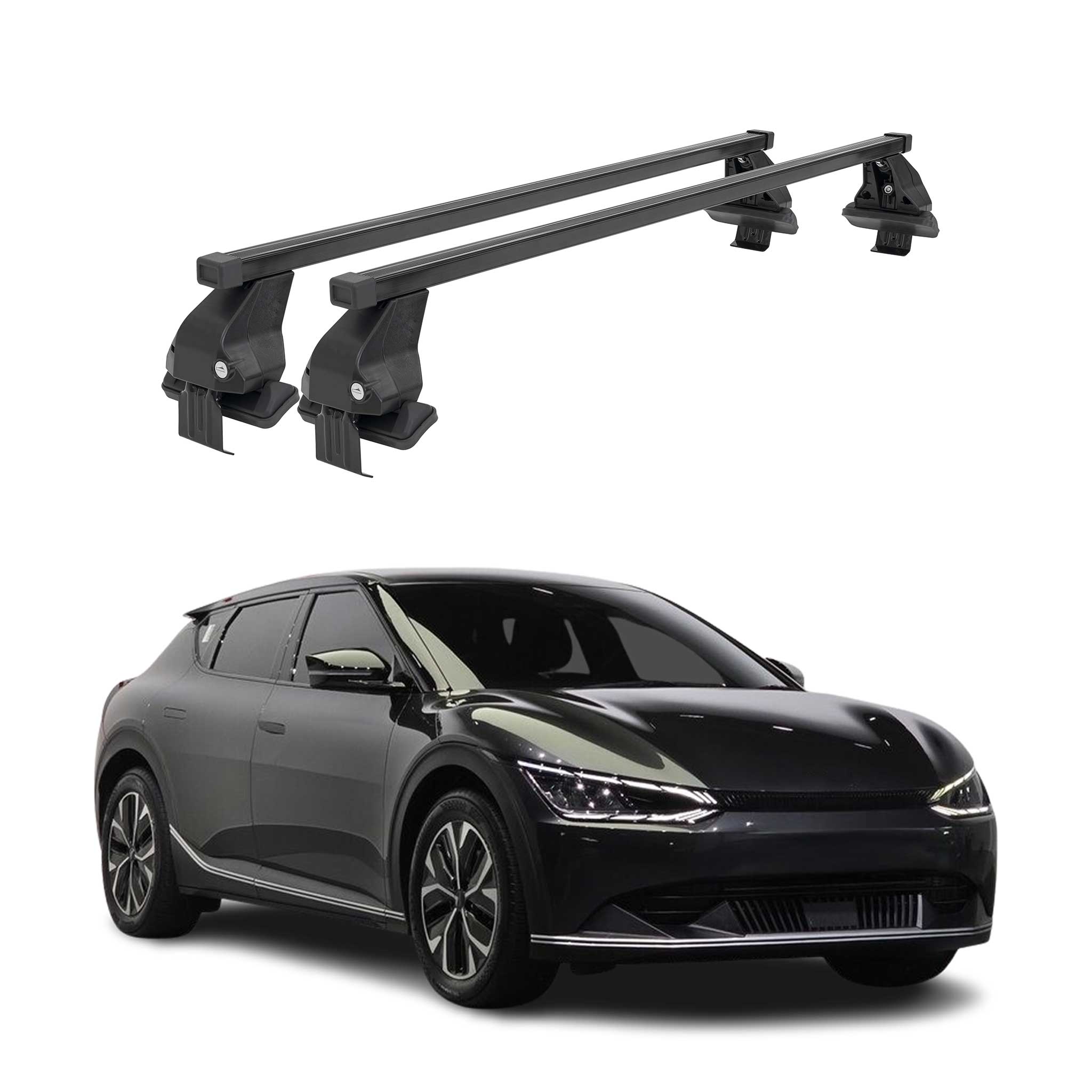2022-2024 Kia EV6 Roof Rack Cross Bars Black