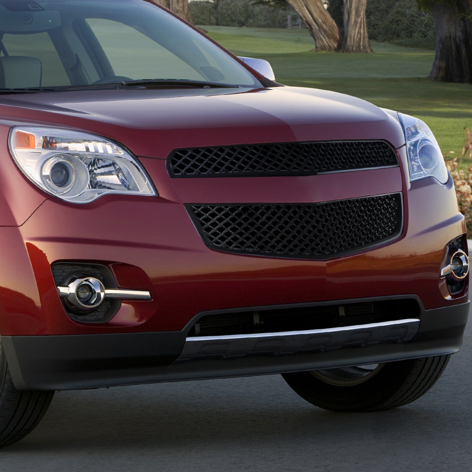 2010-2015 Chevrolet Equinox Black ABS 2PC Mesh Grille