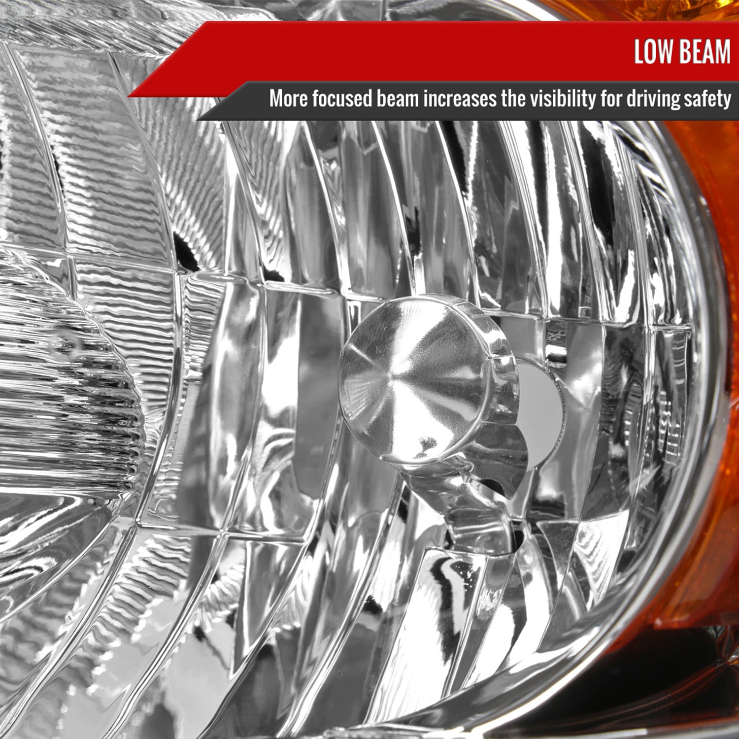 2006-2008 Toyota RAV4 Factory Style Headlights Chrome Housing/Clear Lens