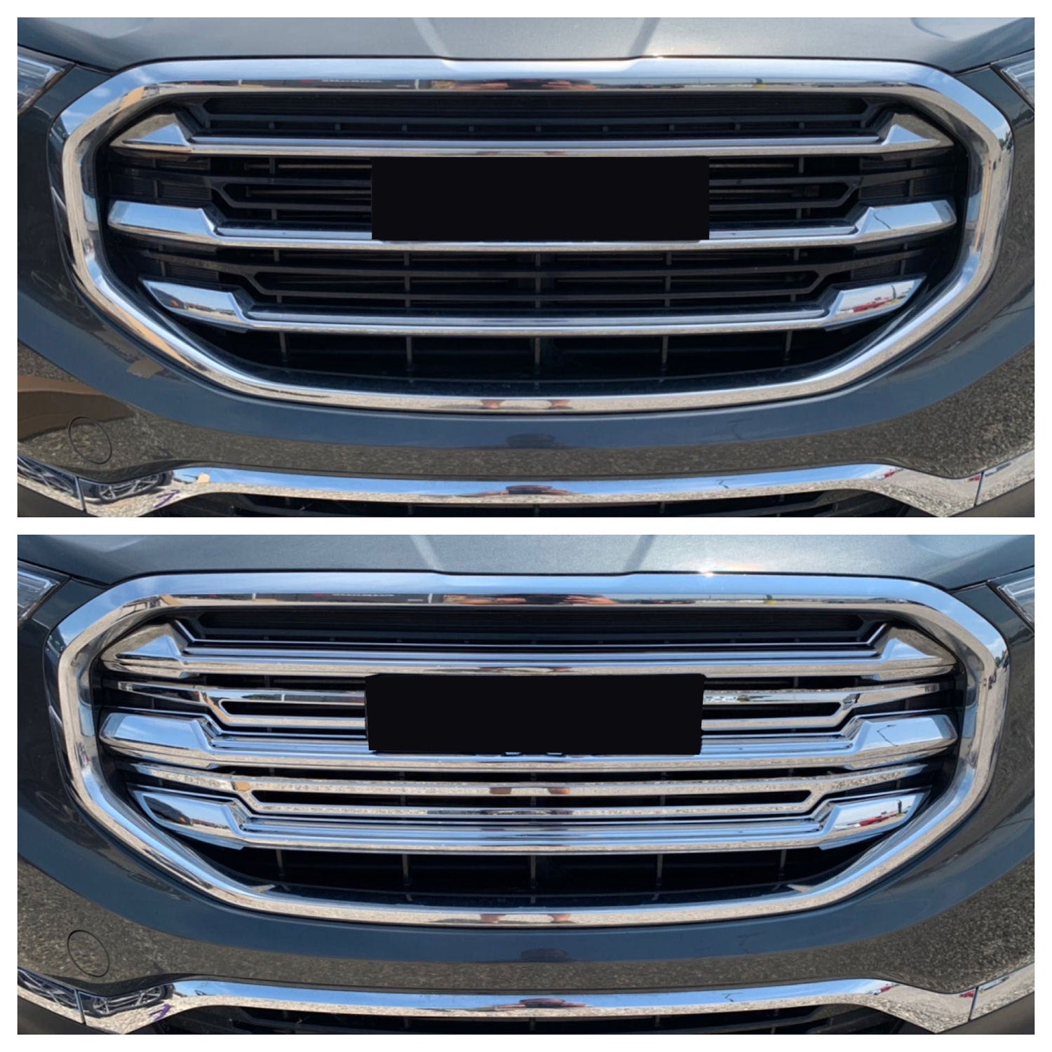 2018-2020 GMC Terrain Grille Overlay Chrome 6Pcs ABS Plastic