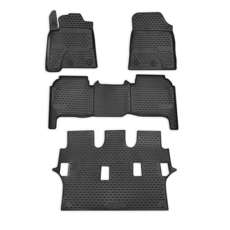 2013-2015 Toyota Land Cruiser Floor Mats Liners Full Set All Weather Black