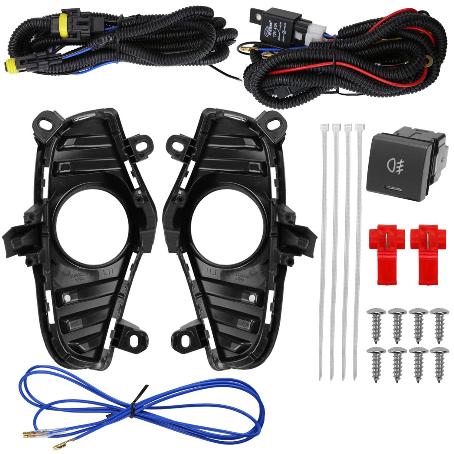 2019-2022 Toyota RAV4 H16 Fog Lights Kit Chrome Housing/Clear Lens