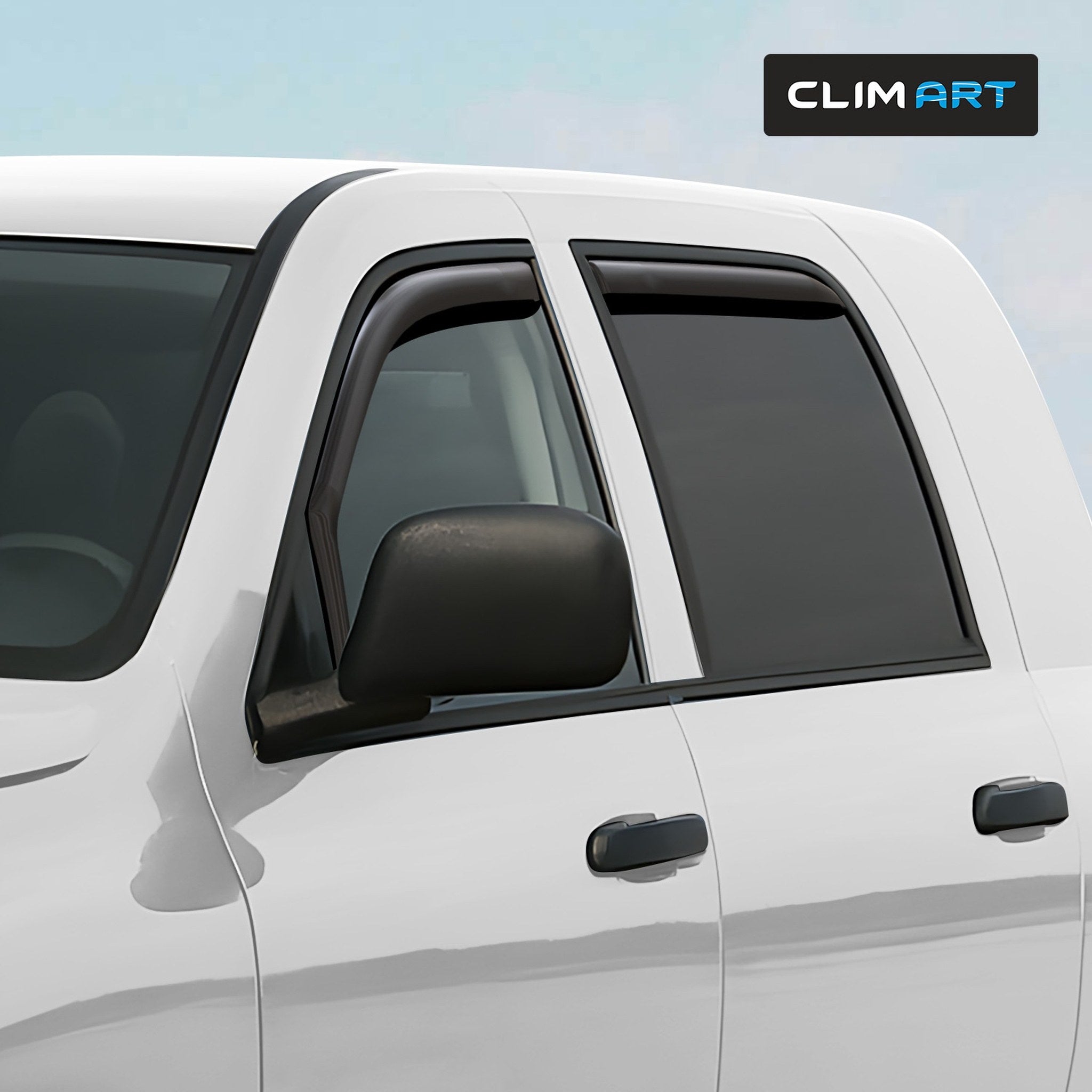Clim Art Wind Deflectors for Dodge Ram 1500 2500 3500 2002-2009 Megacab Dark 4x