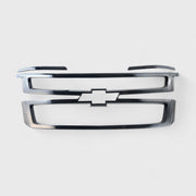 2015-2020 Chevrolet Suburban / Tahoe Grille Overlay Gloss Black 4Pcs ABS Plastic