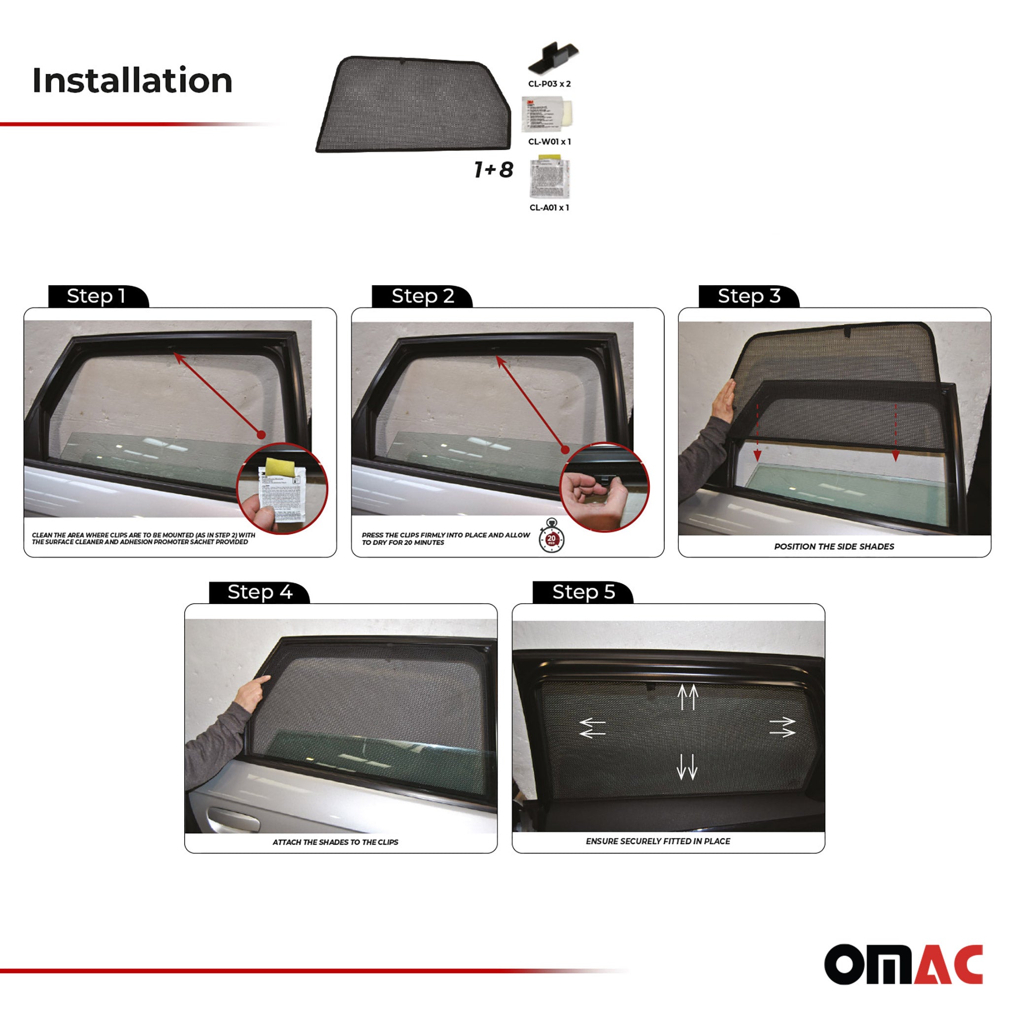 2006-2013 Audi A3 / A3 Quattro   Side Rear Window Curtain Mesh Black 2Pcs