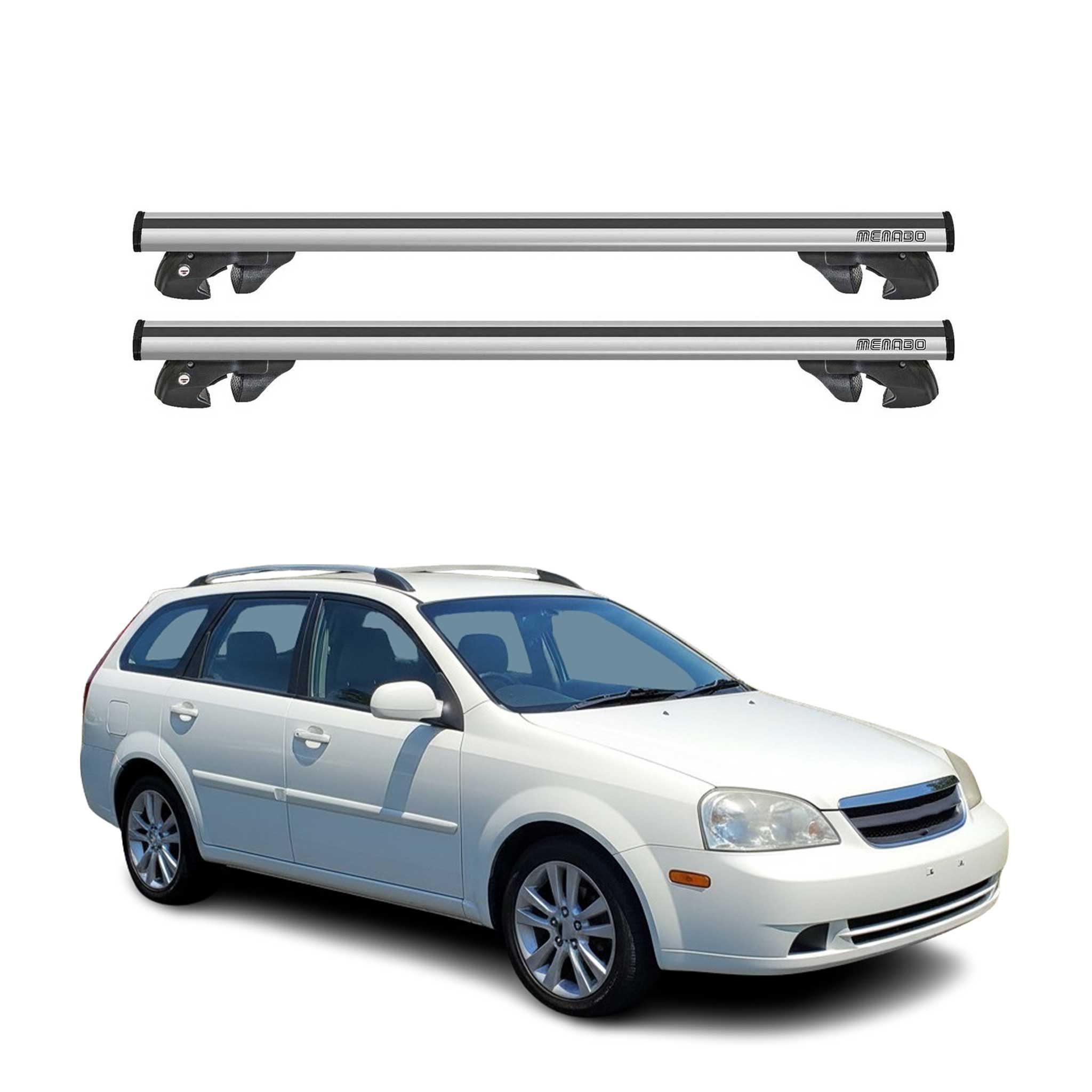 2002-2009 Suzuki Forenza Roof Rack Cross Bars Silver