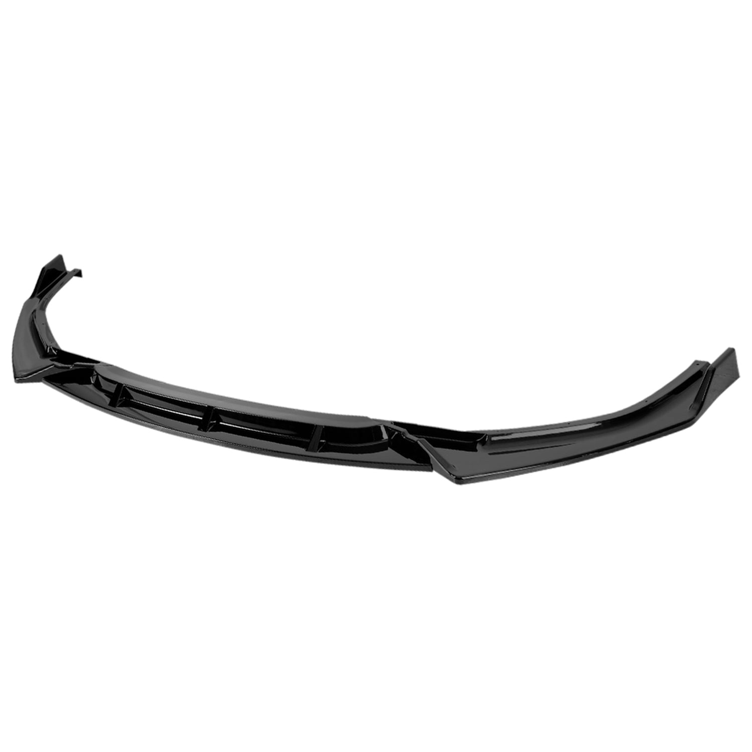 2019-2021 Honda Civic Sedan Glossy Black 3Pcs Front Bumper Lip Set