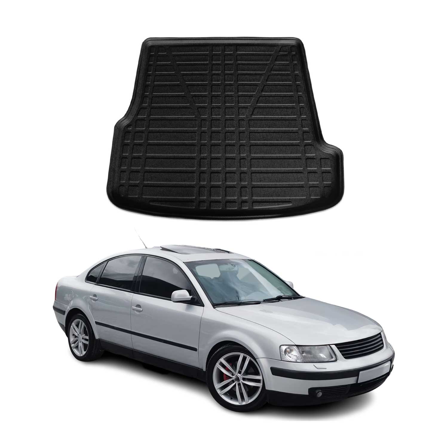 2002-2005 VW Passat B5.5 Cargo Liner Trunk Mat All Weather Black