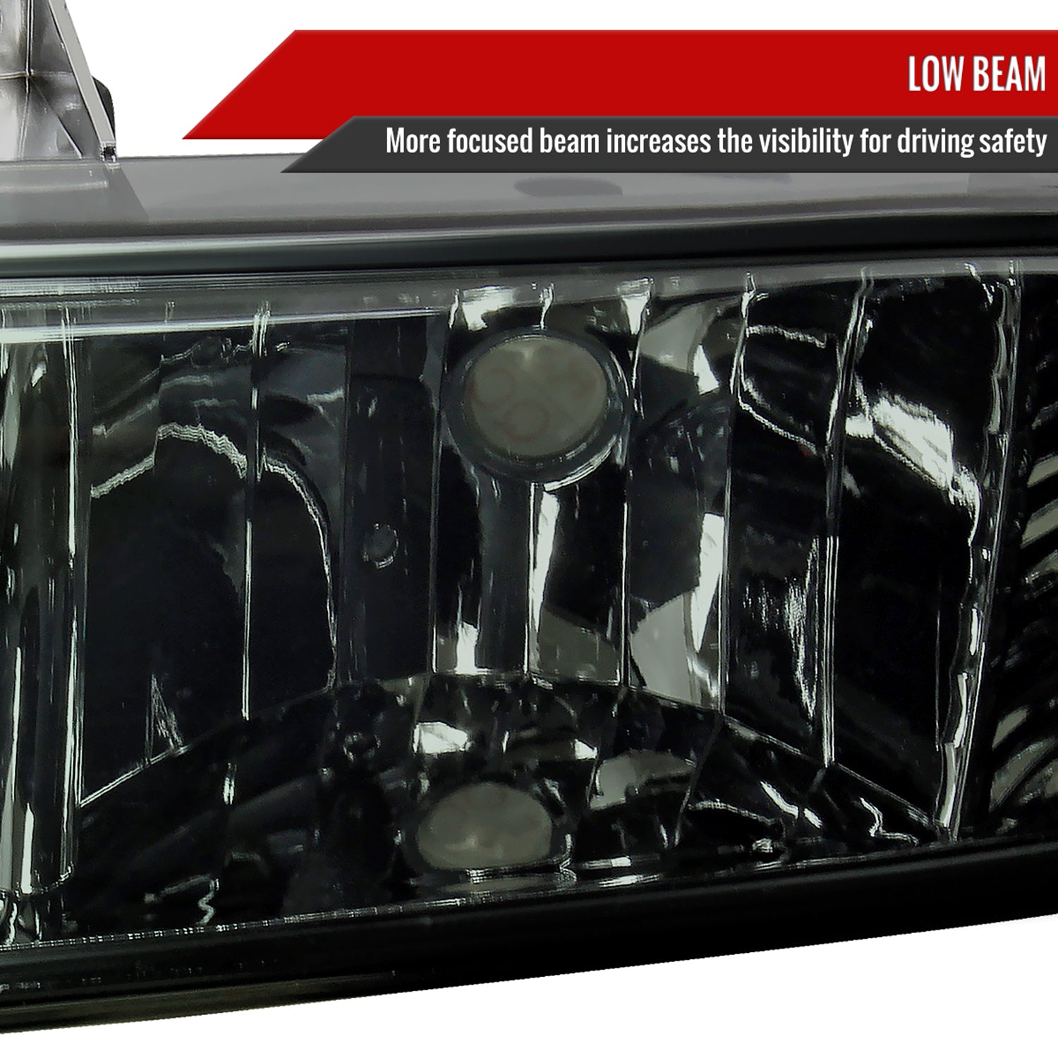 1998-2004 Chevy S10/Blazer Factory Style Headlights Chrome/Smoke Lens