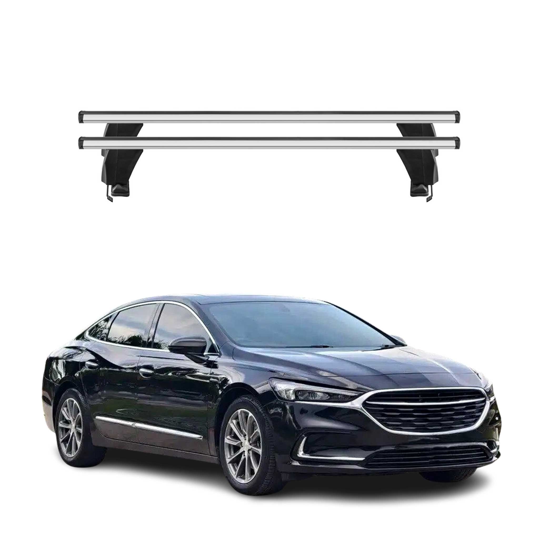 2017-2019 Buick LaCrosse Roof Rack Cross Bars Silver
