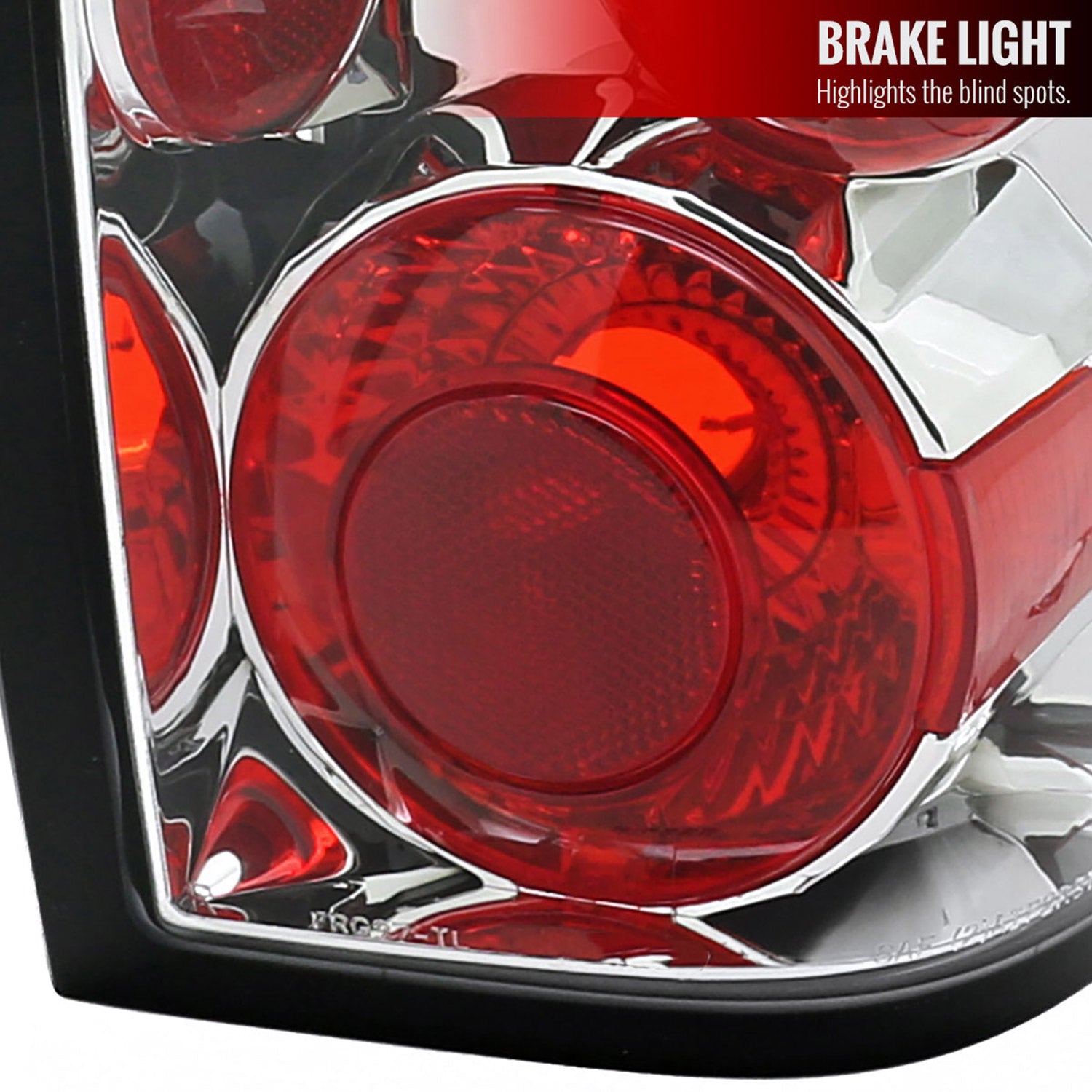 2001-2005 Ford Ranger Tail Lights Chrome Housing/Clear Lens