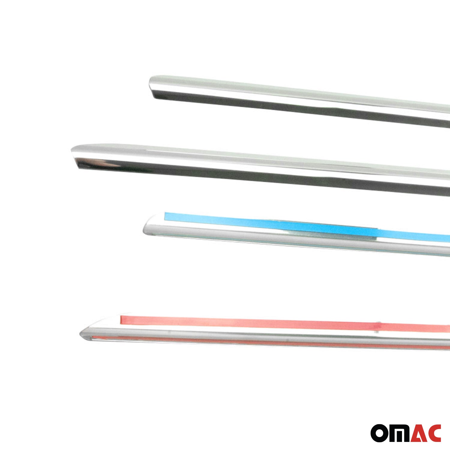 2004-2009 Mercedes E Class W211 Sedan Window Molding Trim Streamer Stainless Steel 4x