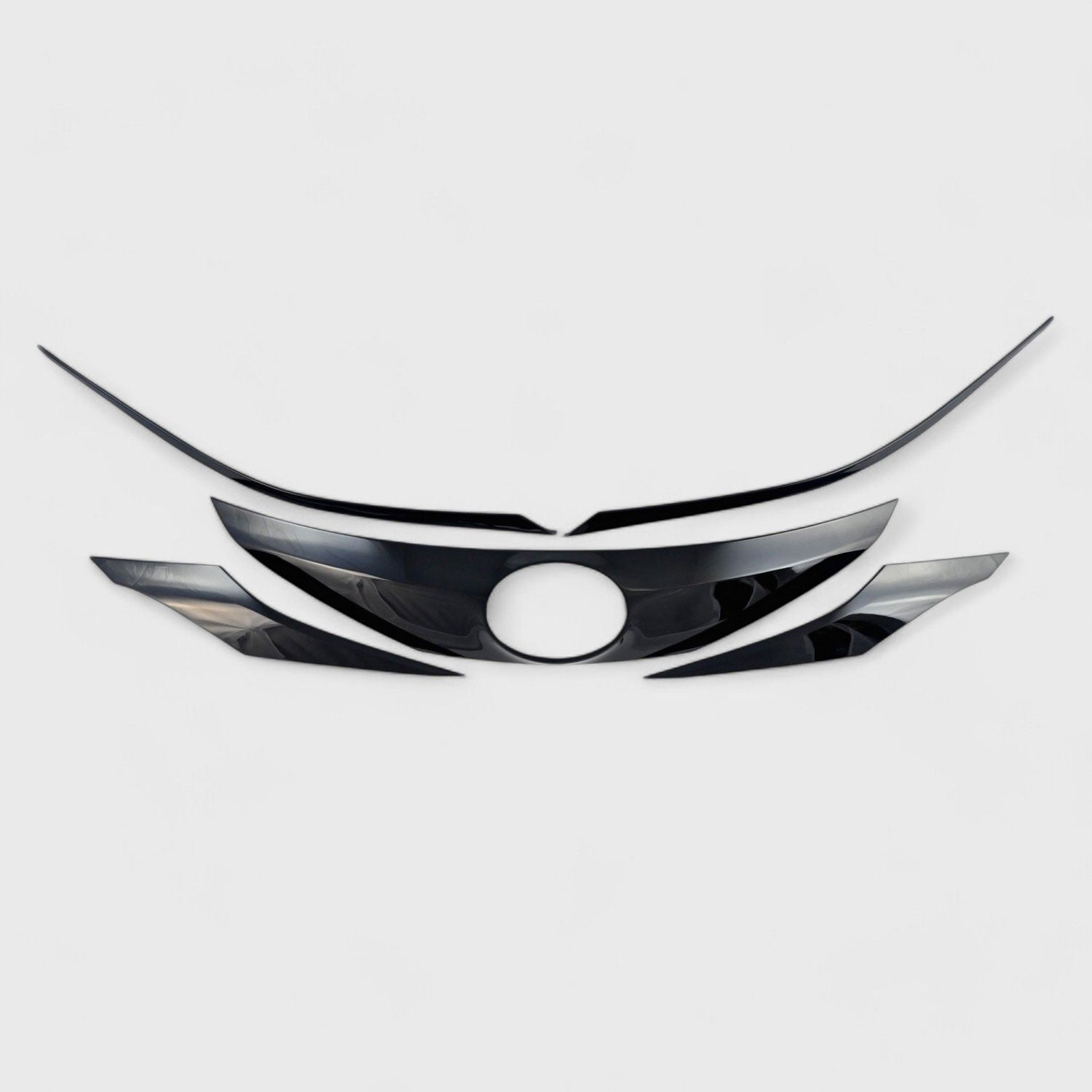 2022-2025 Toyota Sienna Grille Overlay Gloss Black 4Pcs ABS Plastic